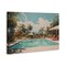Stupell Industries Tropical Villa Swimming Pool Canvas Wall Art Design by Arlington Prints